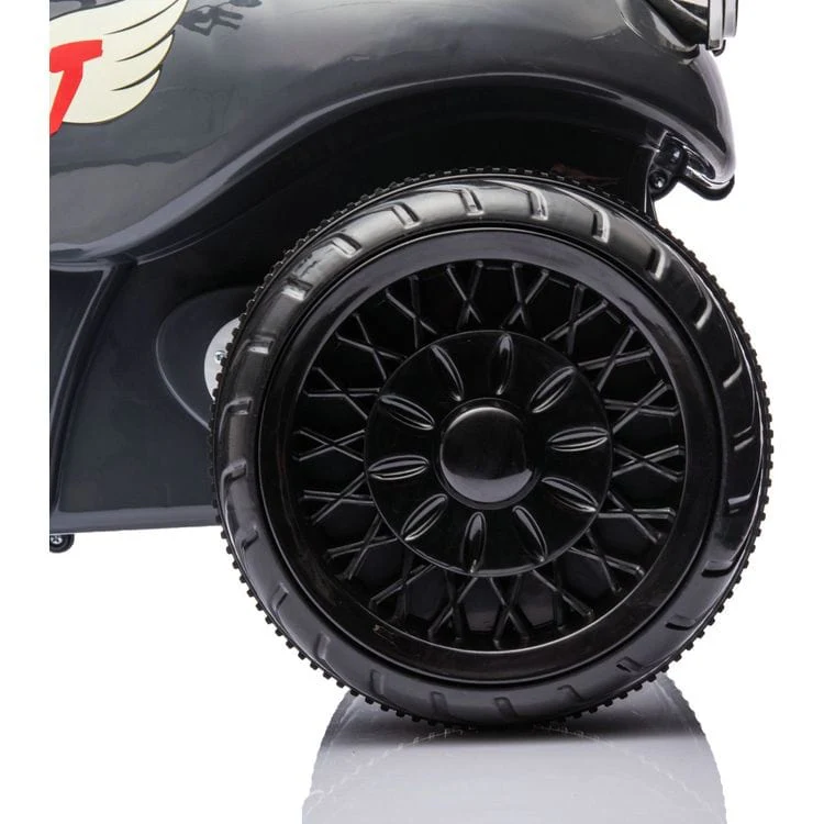 12V Kids Cruiser 1-Seater Motorcycle - Black - Image 6