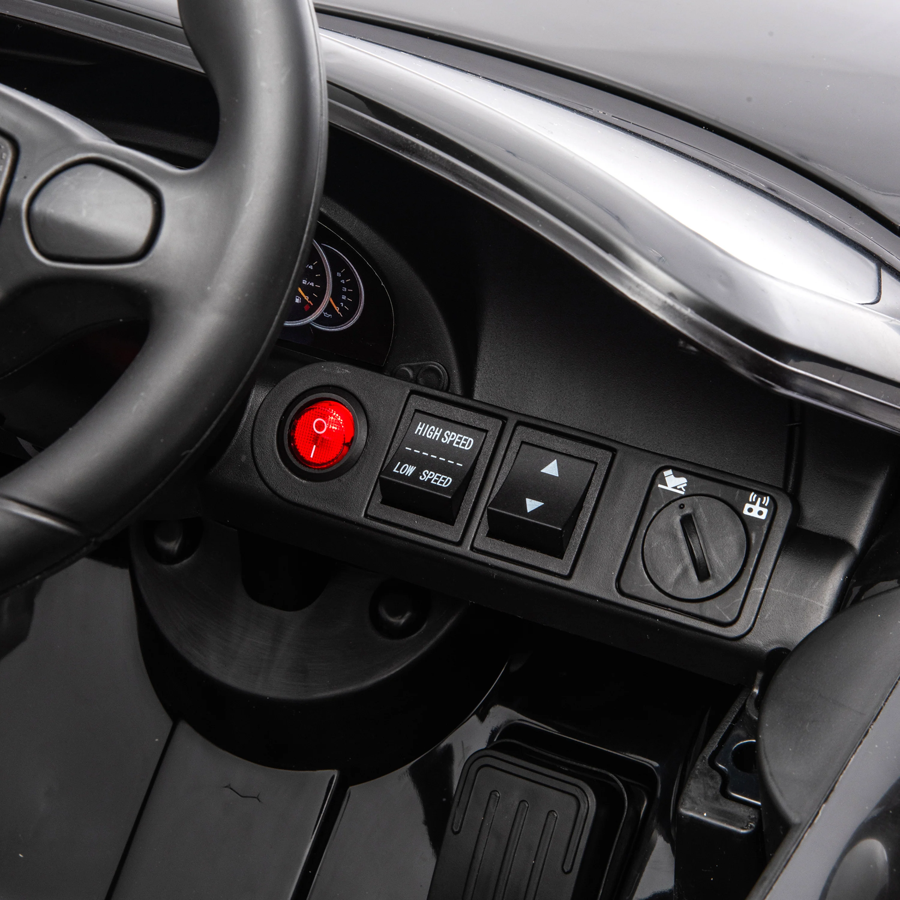 12V Porsche Carrera GT 1 Seater Ride On Car - Black - Image 6