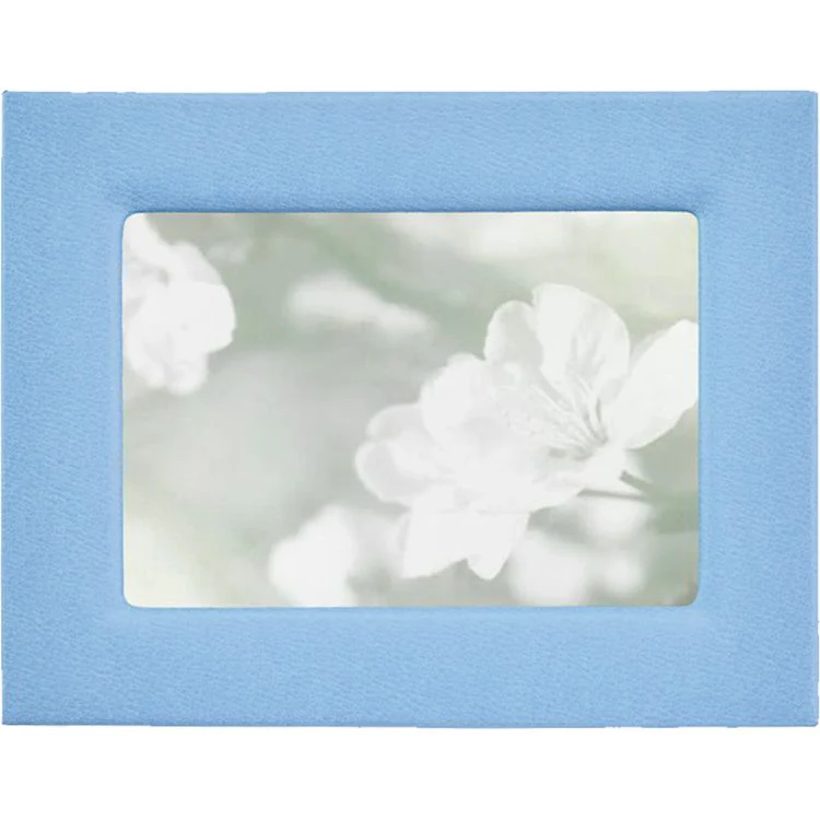 5" x 7" Leather Studio Frame - Light Blue - Image 4