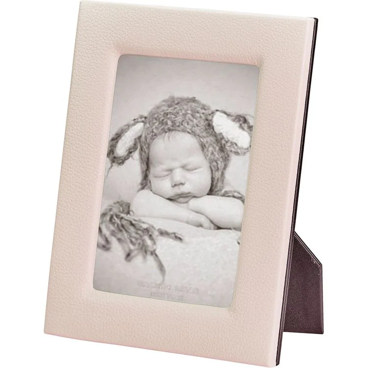 5" x 7" Leather Studio Frame - Light Pink - Image 2