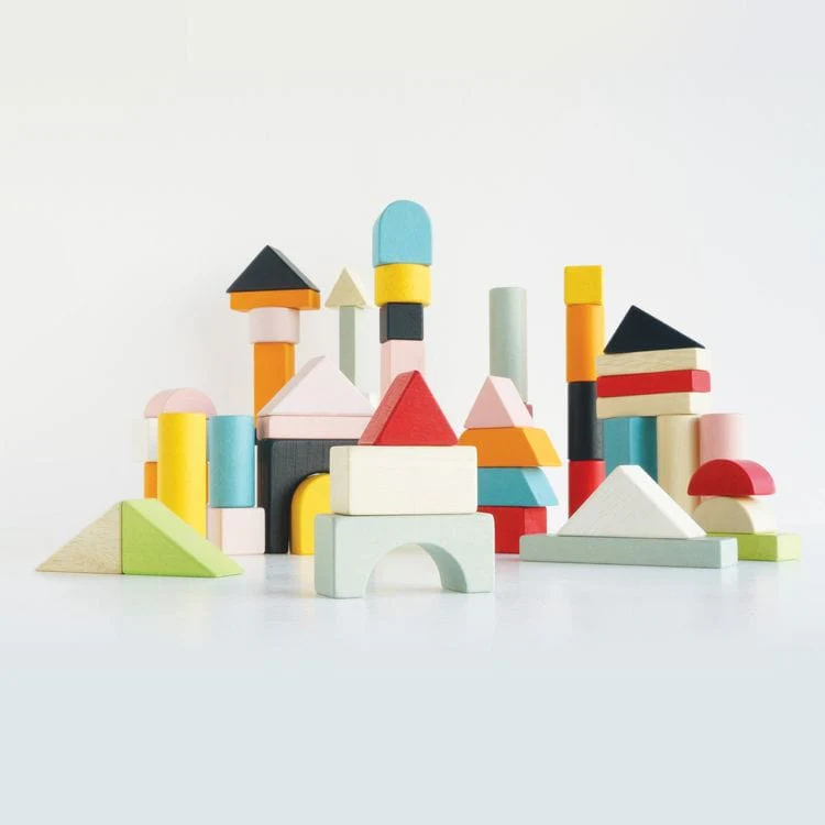 60 Piece Colourful Building Blocks - Image 3