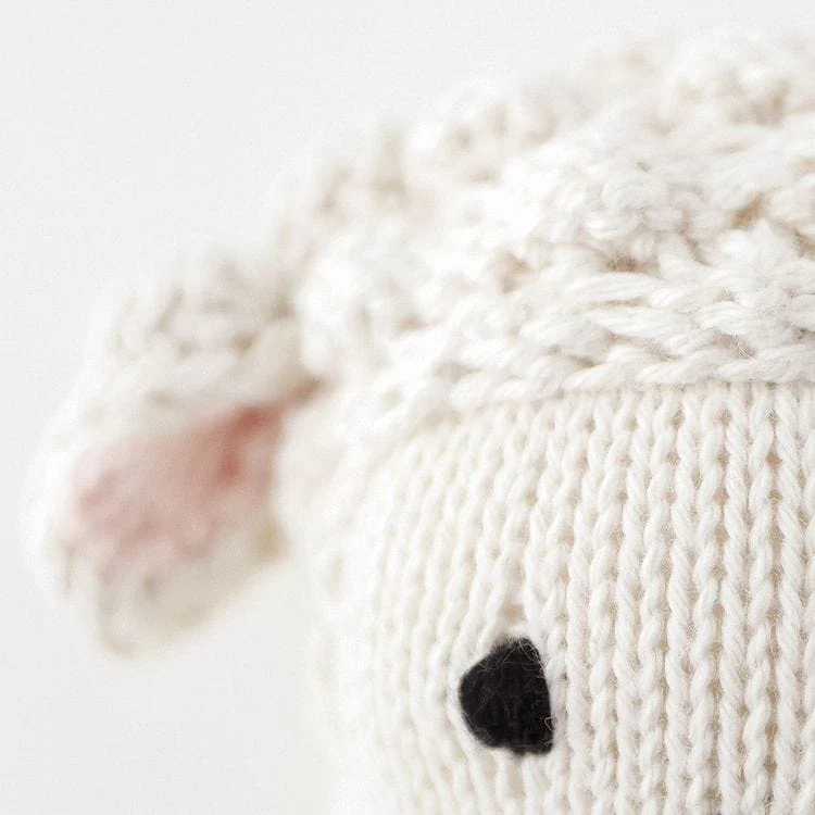 7" Baby Lamb Hand-Knit Doll - Image 3