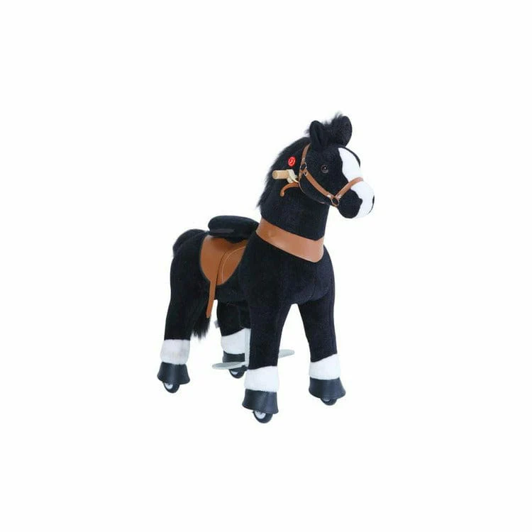 Black Model U Ride-On Horse - 3-4 Years