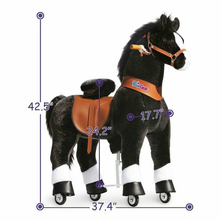 Black Model U Ride-On Horse - 7+ Years - Image 4