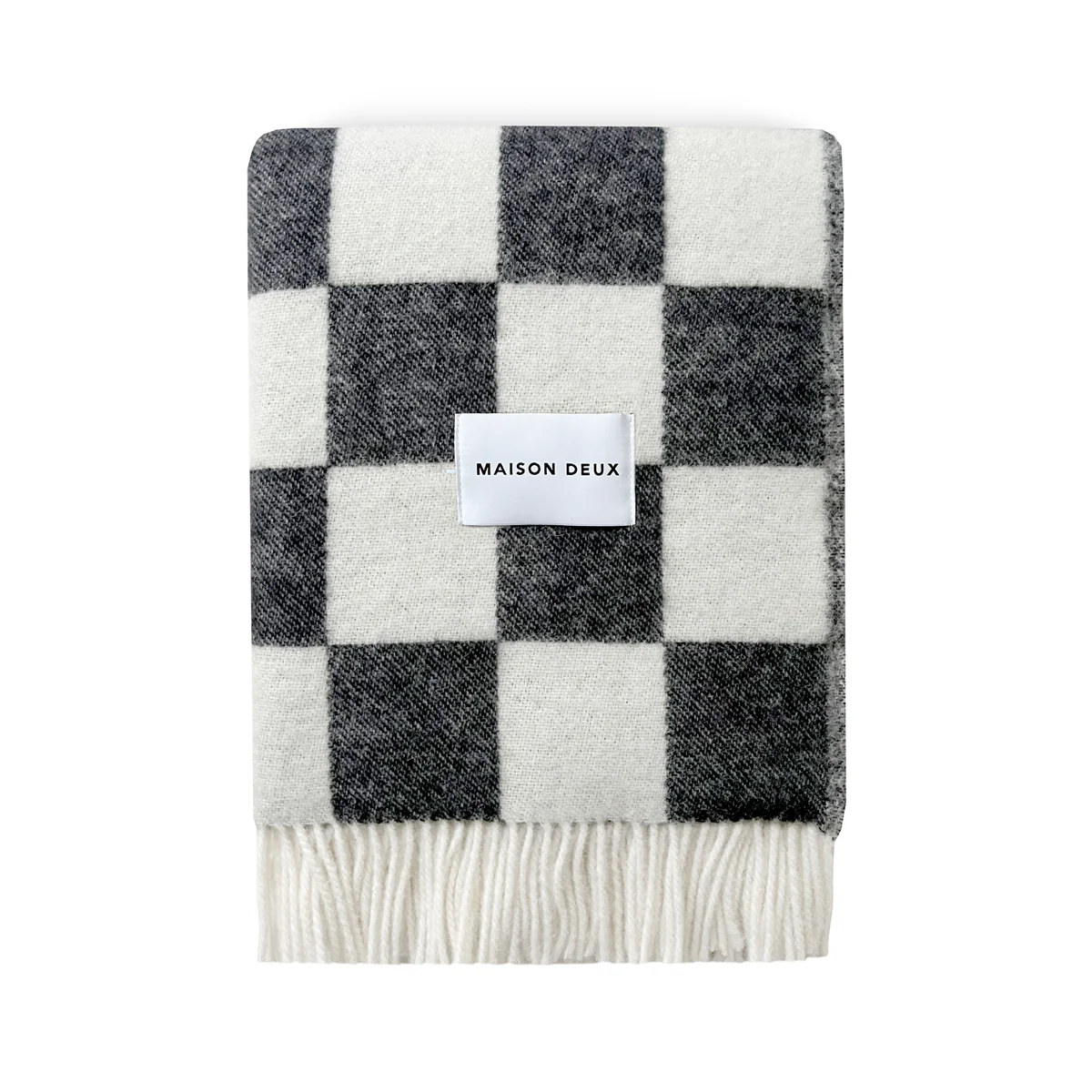 Checkerboard Blanket - Black/White