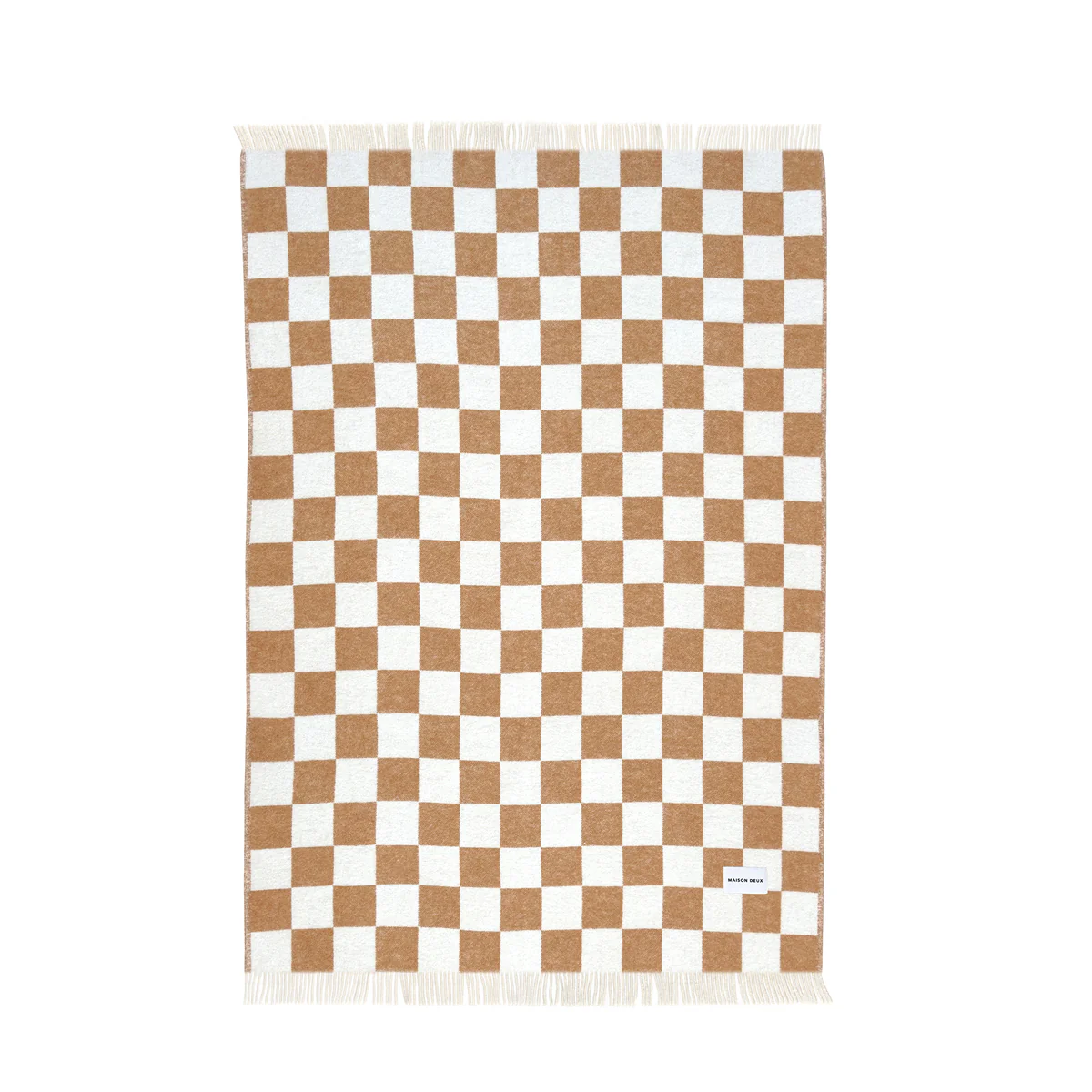 Checkerboard Blanket - Terra/White - Image 3