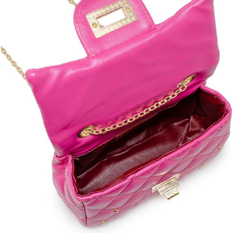 Classic Quilted Stud Mini Bag - Hot Pink - Image 5