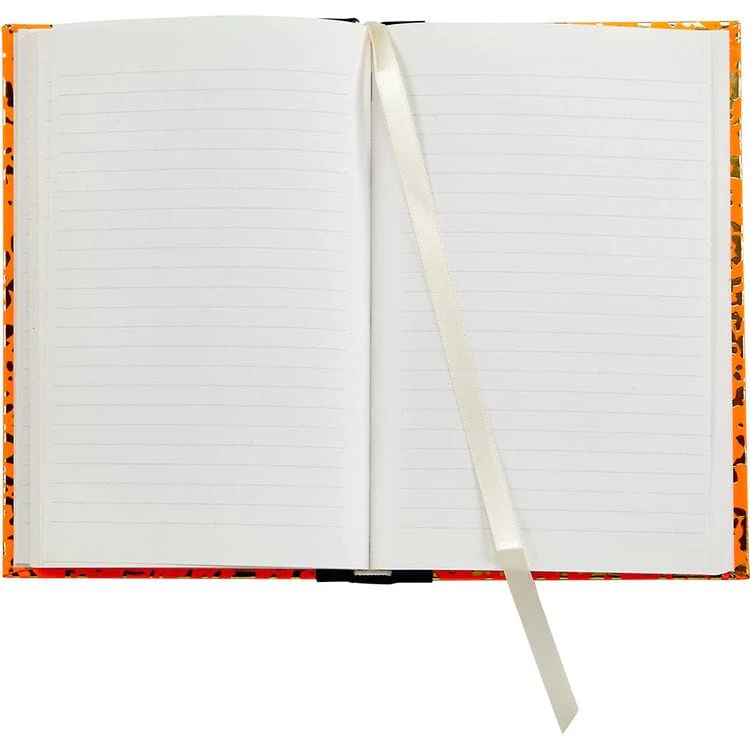 Composition Notebook in Neon Orange/Gold Leather - Image 2