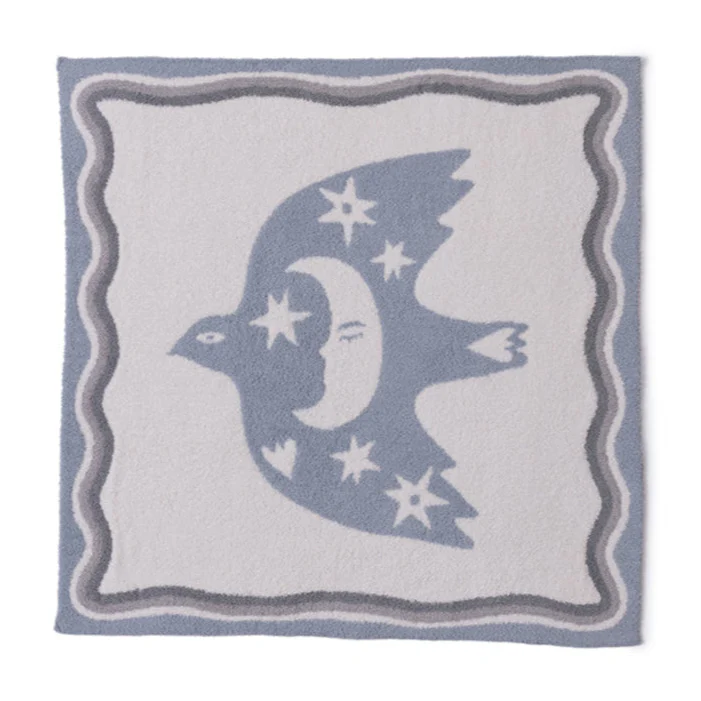 CozyChic Desert Bird Receiving Blanket - Surf Spray Multi