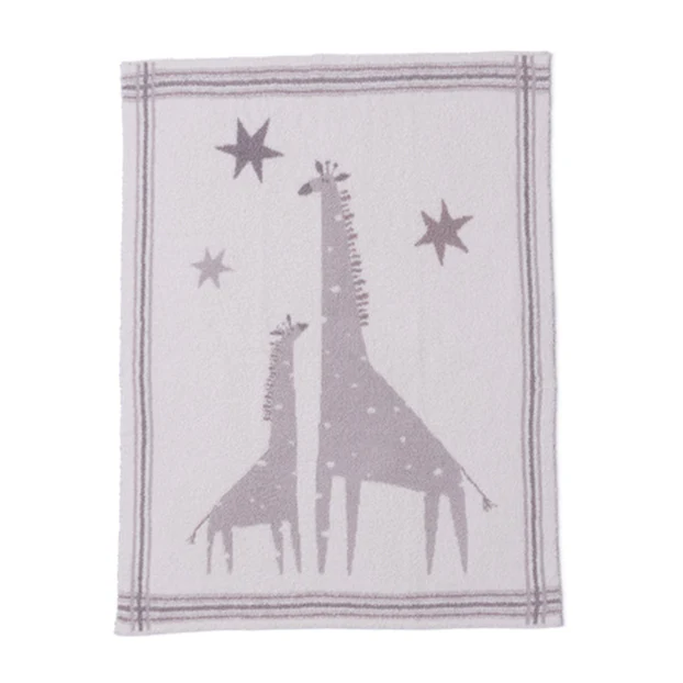 CozyChic Giraffe Stroller Blanket - Sandstone Multi