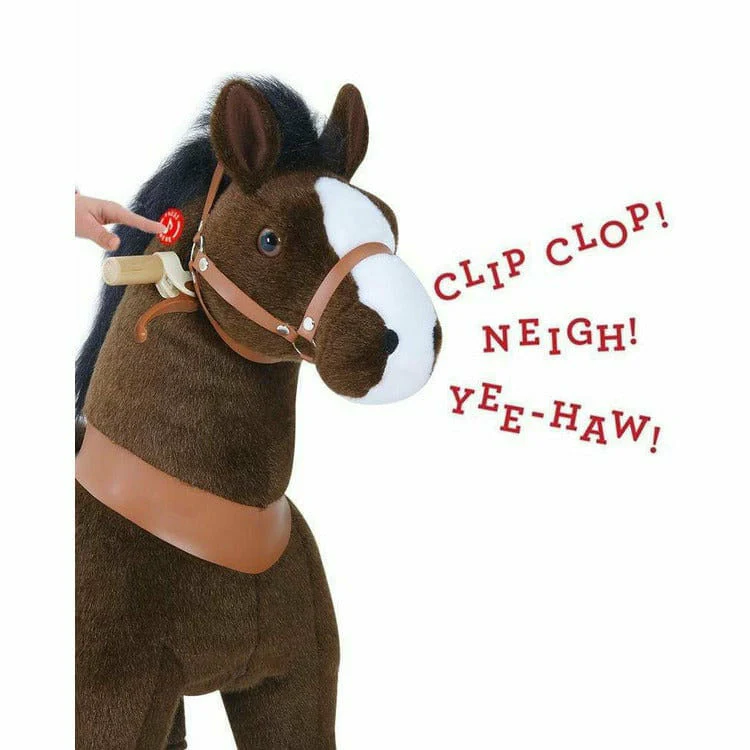 Chocolate Brown Model U Ride-On Horse - 3-4 Years - Image 2