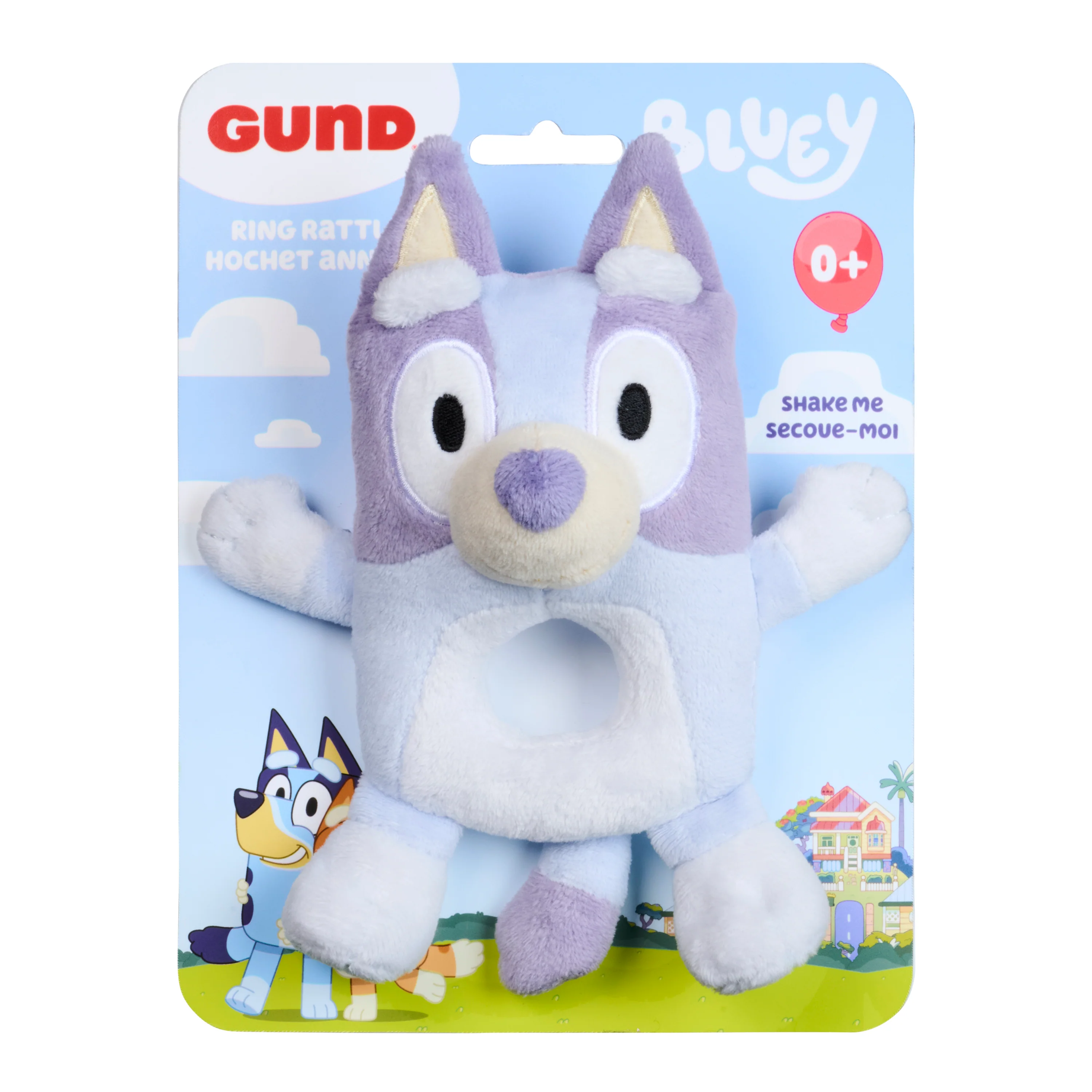 GUND Bluey Plush Ring Rattle - 6” - Image 9