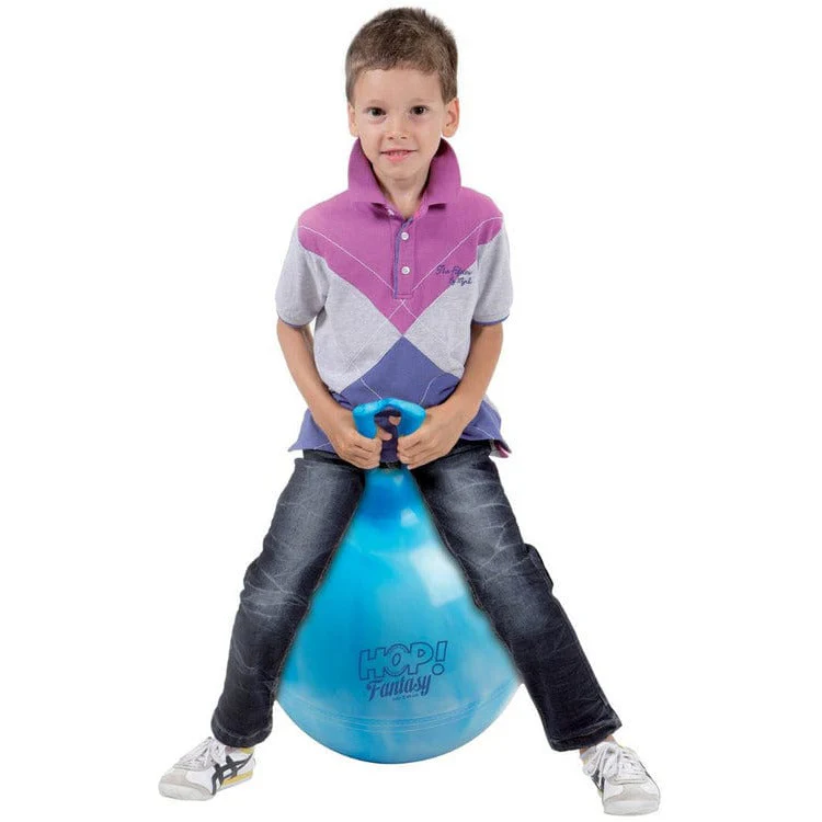 Gymnic Hop 45 - 18 inch Hop Ball Swirl Blue - Image 2