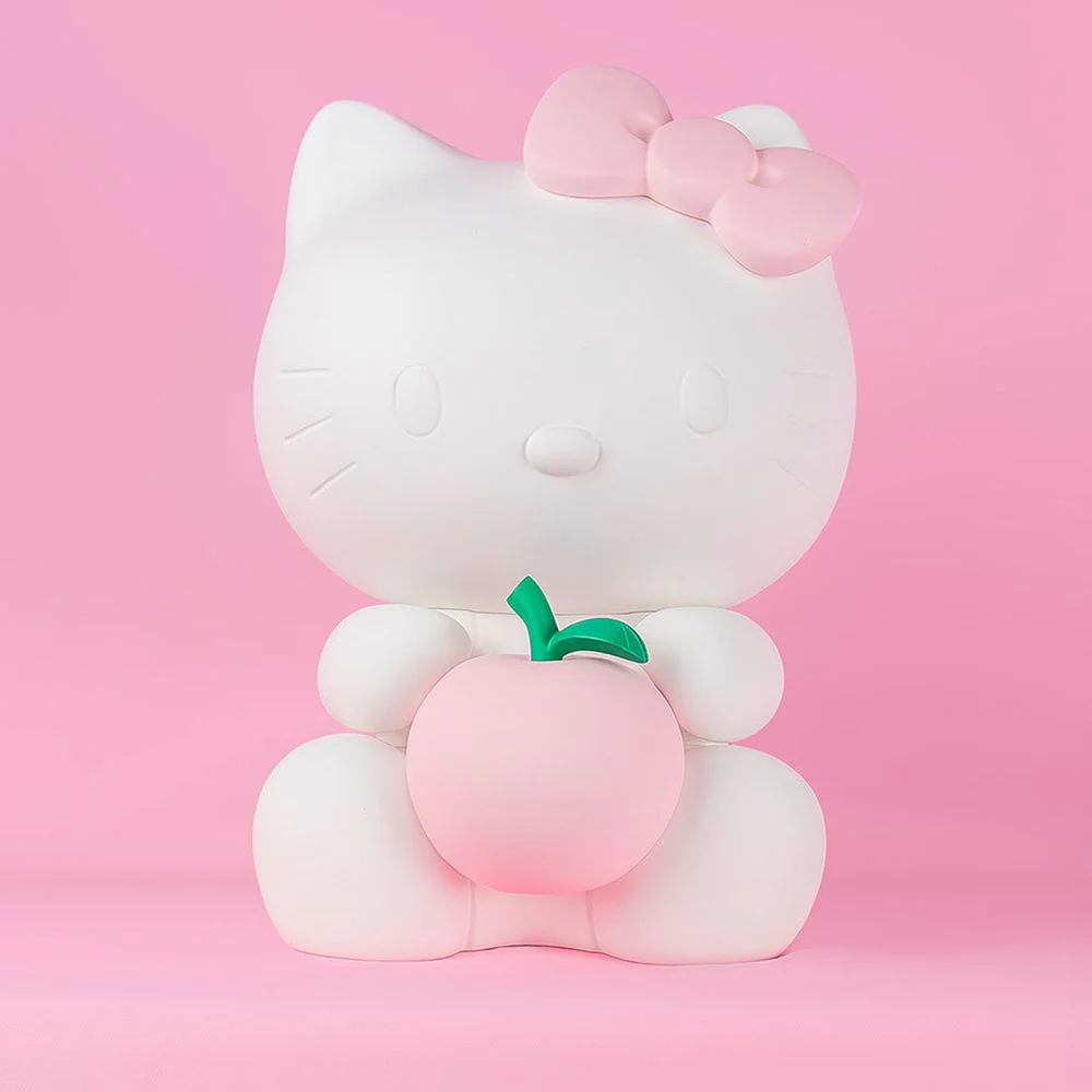 Hello Kitty Figure with Pastel Pink Apple - 10.2" - Image 2