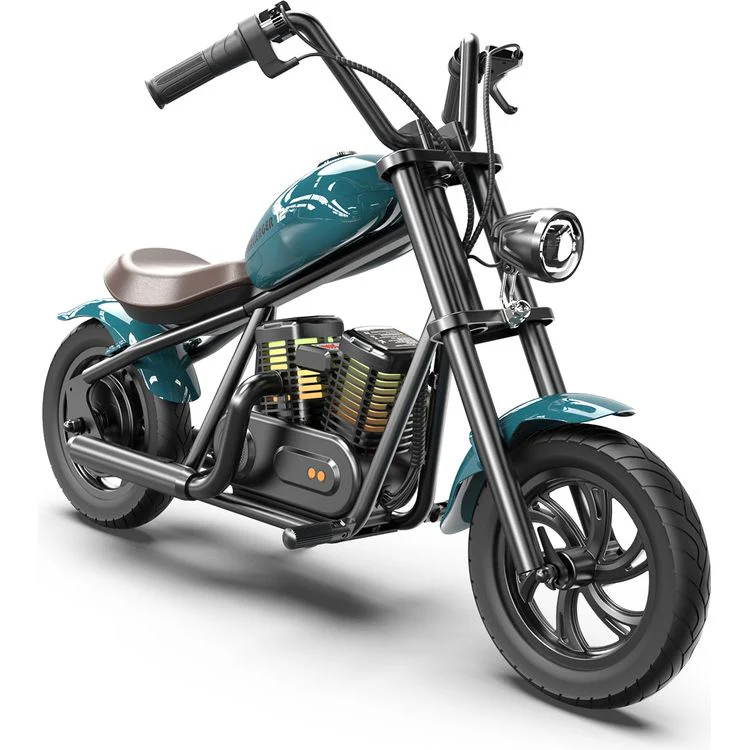 Hyper Gogo Challenger 12 Plus Kids Motorcycle - Blue - Image 3