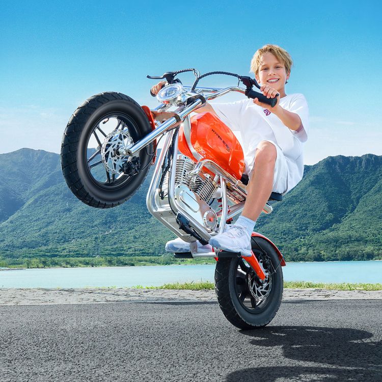 Hyper Gogo S9 Pro Kids Motorcycle - Orange - Image 2