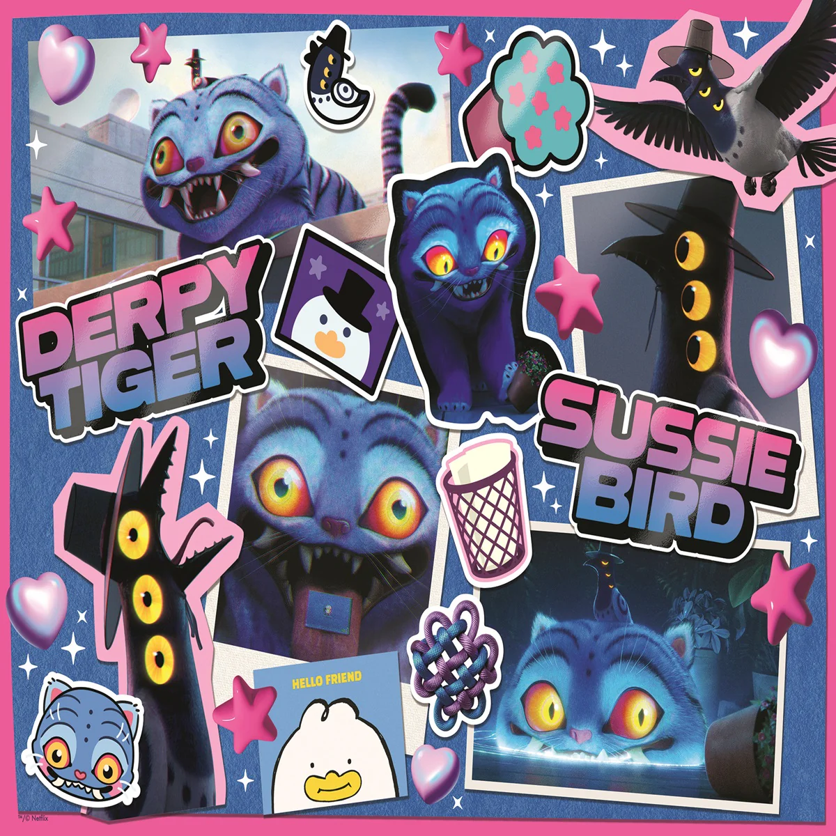 K-Pop Demon Hunters Derpy and Sussie - 300 Piece XXL Jigsaw Puzzle - Image 2
