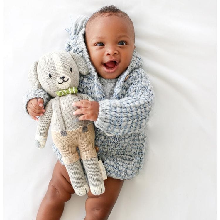Little 13" Noah the Dog Hand-Knit Doll - Image 2