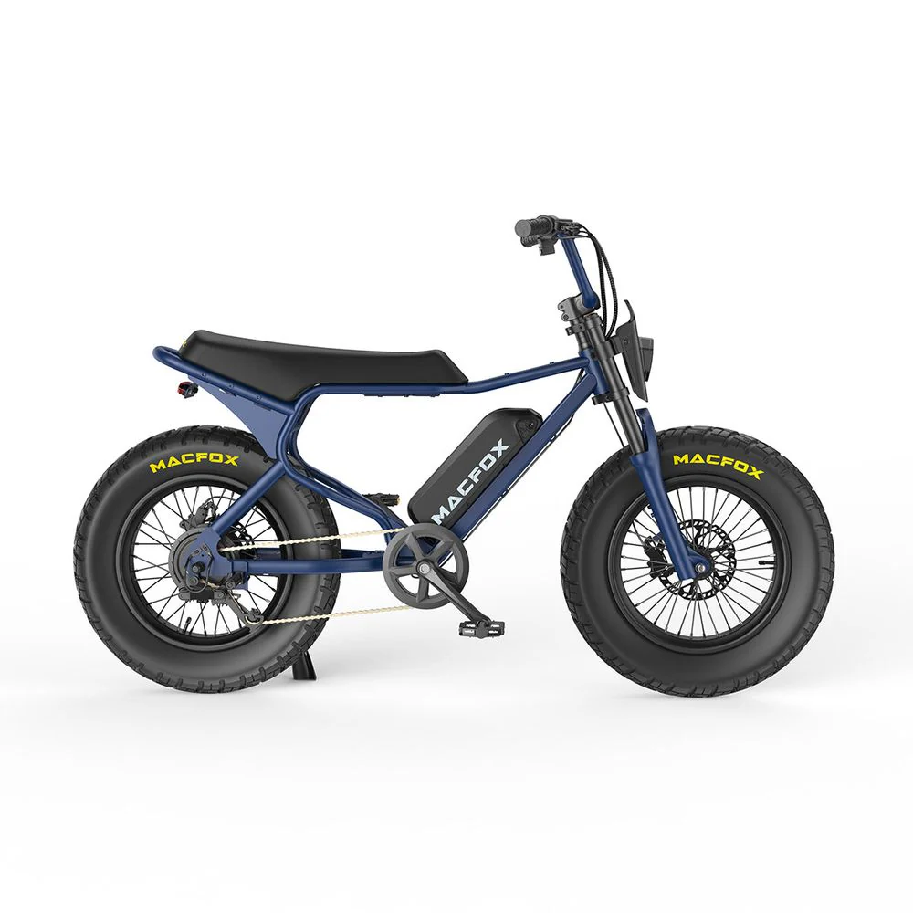 Macfox X7 Electric Bike - Navy Blue - Image 3