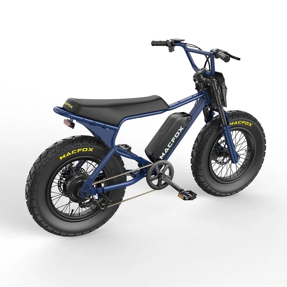 Macfox X7 Electric Bike - Navy Blue - Image 4