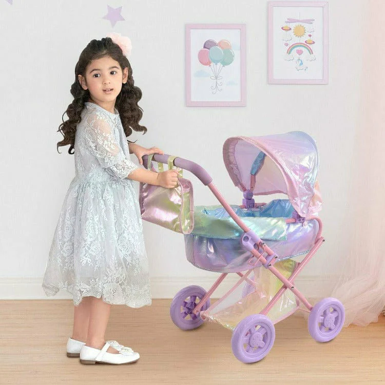 Magical Dreamland Baby Doll Stroller & Carrier Iridescent - Image 2