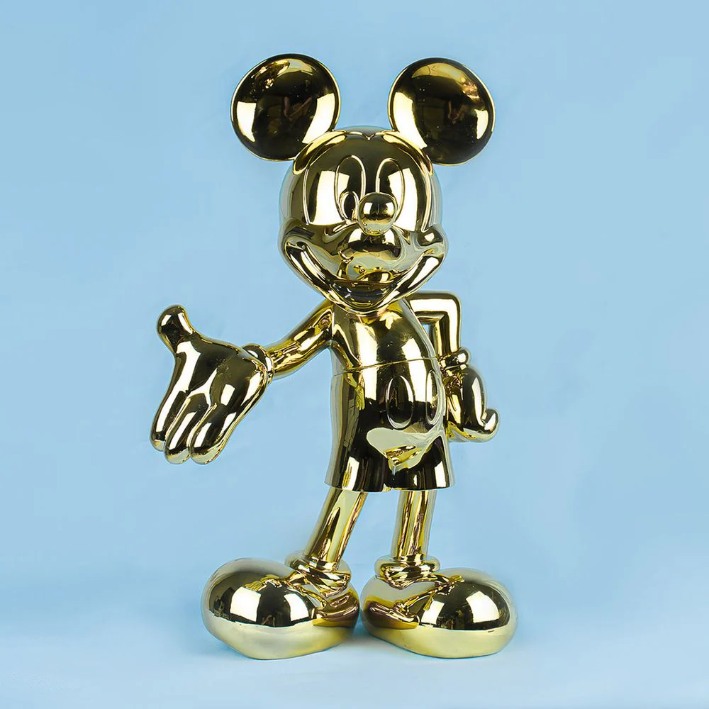 Mickey Mouse 12" Welcome Studio Figurine - Gold - Image 5