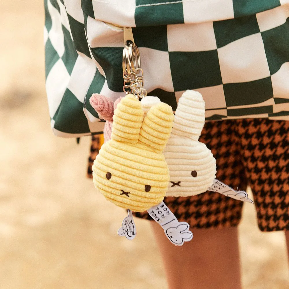 Miffy Flat ECO Corduroy Keychain - Off White - Image 2