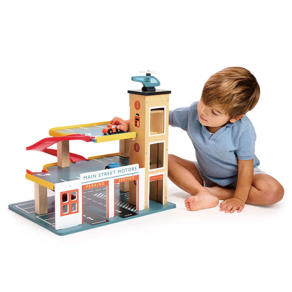 Multi-Level Garage Playset with Lift - Image 2