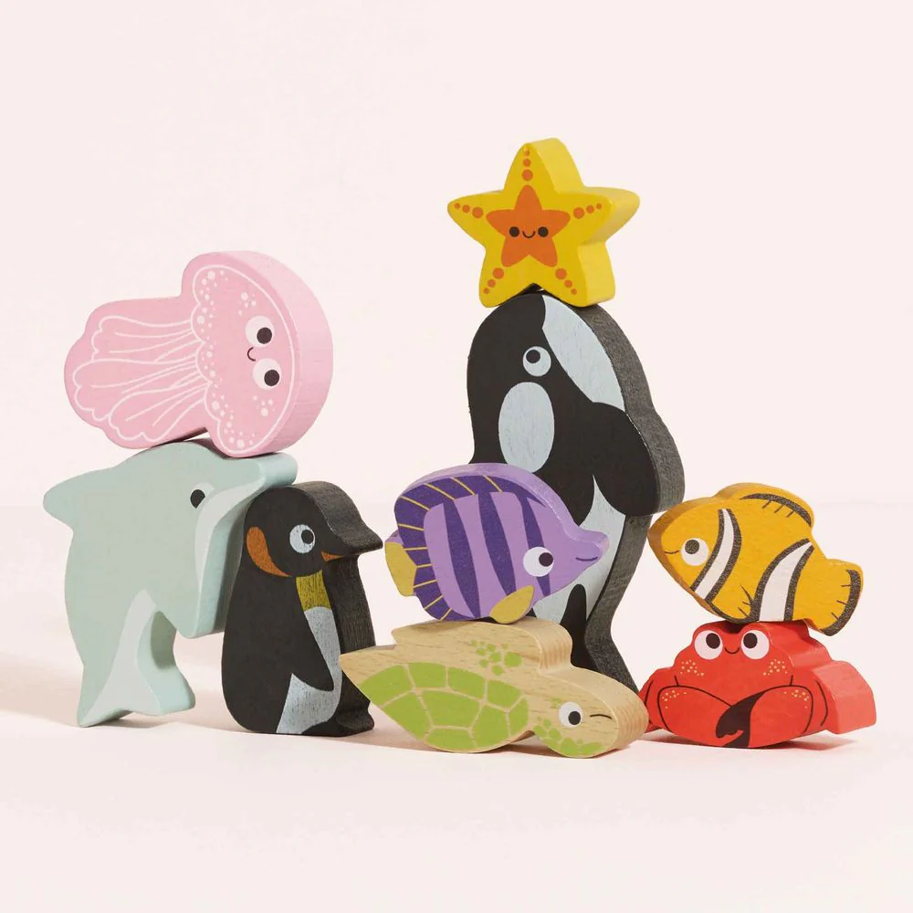 Ocean Life Stacking Animals & Bag - Image 10