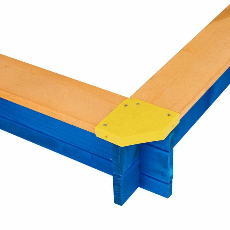 Outdoor Summer Sand Box - Wood / Blue - Image 7