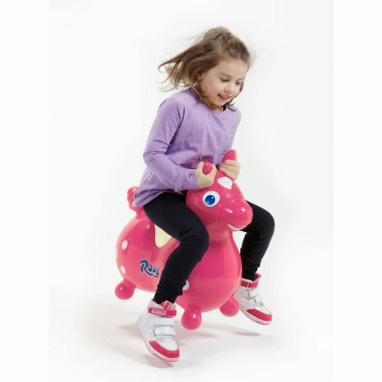 Pink Rody Horse Inflatable Bouncer Ride-on - Image 2