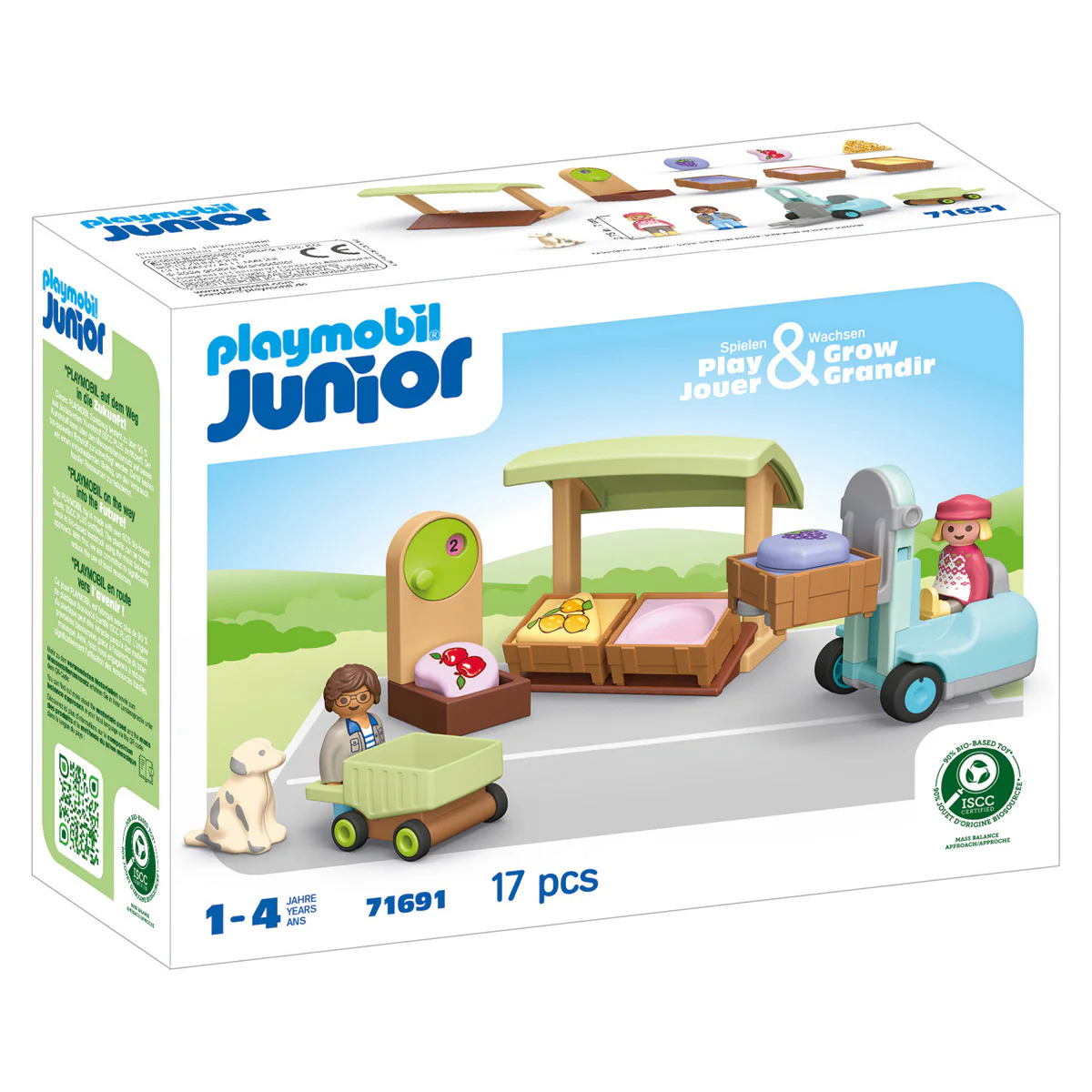 Playmobil Junior: Organic Market Stall & Forklift - Image 5