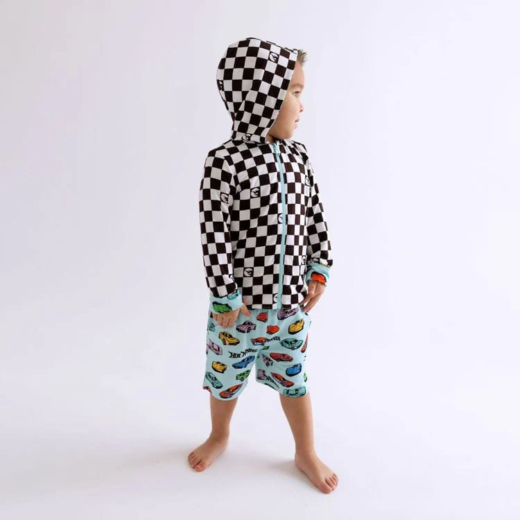 Retro Hot Wheels - Long Sleeve Reversible Kids Jacket - Image 2