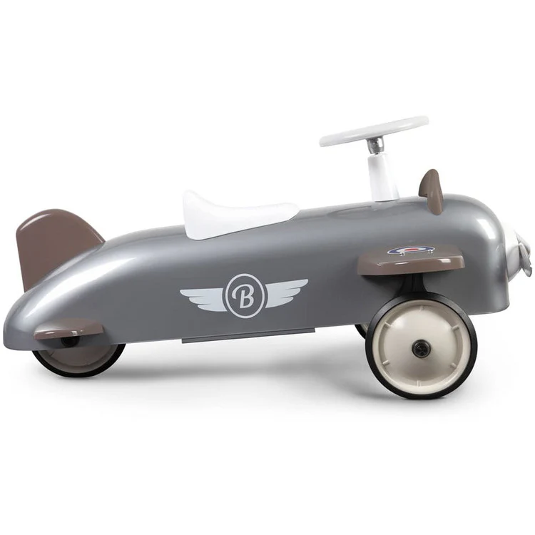 Ride-On Speedster Plane - Silver - Image 2
