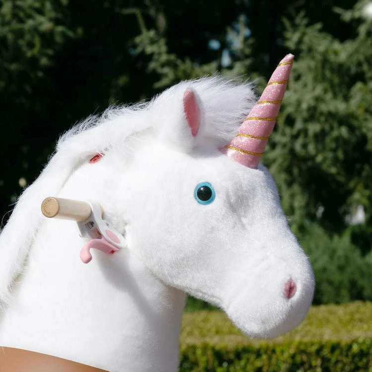 White Model U Ride-On Unicorn - 7+ Years - Image 5