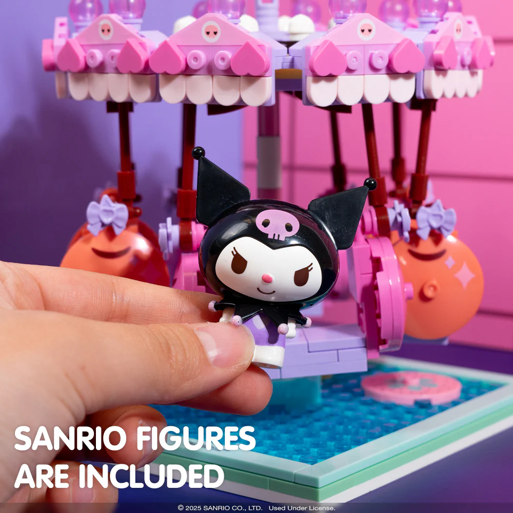 Sanrio Building Blocks Summer Wunderland - Kuromi Swing Ride - Image 4