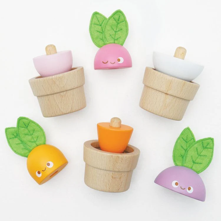 Stacking Wooden Veggies - 9 Pieces - Image 7