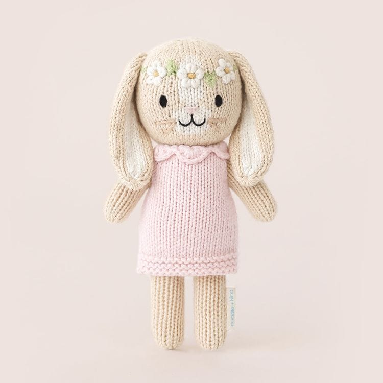 Tiny 6" Hannah the Bunny Hand-Knit Doll - Image 2