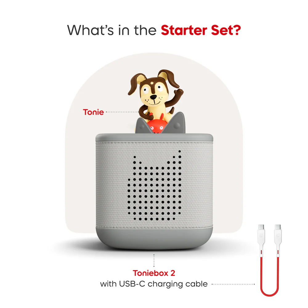 Tonies Playtime Puppy Toniebox 2 Starter Set - Moon Gray - Image 3