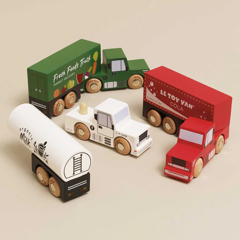 Wooden Trailer Truck Set - Image 3
